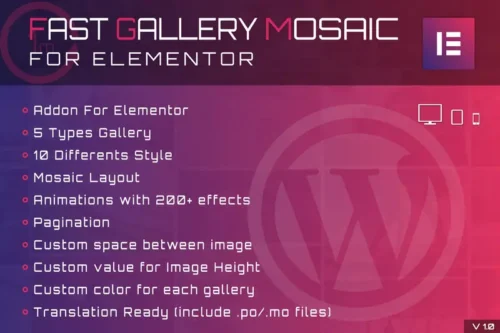 Mua Fast Gallery Mosaic for Elementor WordPress Plugin giá rẻ