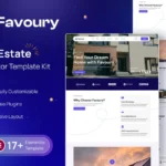 Favoury – Property Agency Elementor Template Kit