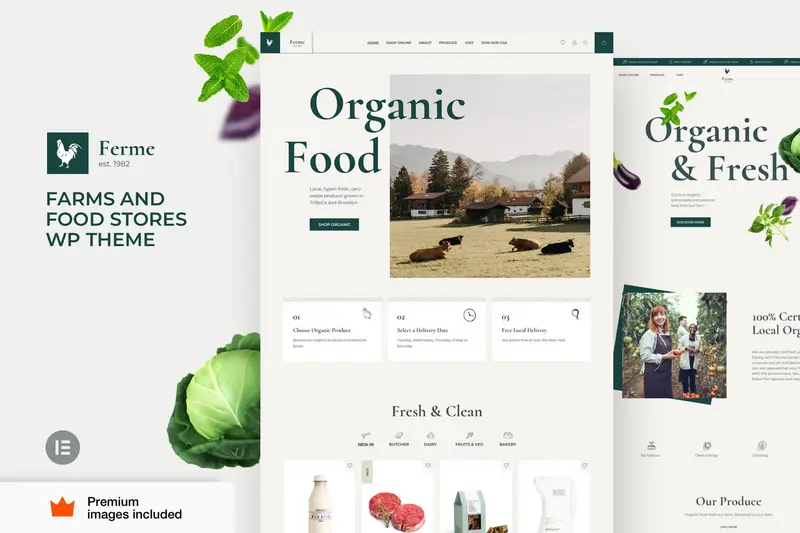 Mua Ferme - Food Shop Farm WooCommerce eCommerce giá rẻ