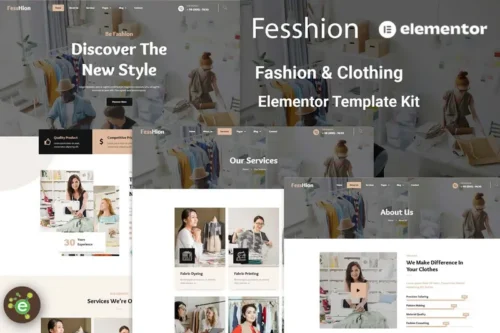 Mua Fesshion - Fashion & Clothing Elementor Template Kit giá rẻ