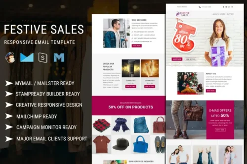 Mua Festive Sales - Responsive Email Template giá rẻ