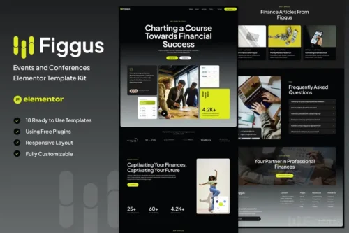 Mua Figgus - Finance & Investment Elementor Template Kit giá rẻ