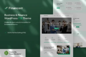 Mua Financerr – Business & Finance FSE WordPress Theme giá rẻ