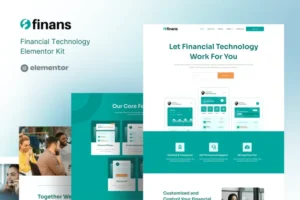 Mua Finans - Financial Technology Elementor Pro Template Kit giá rẻ