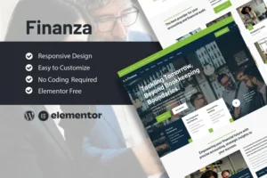 Mua Finanza - Finance & Accounting Company Elementor Template Kit giá rẻ