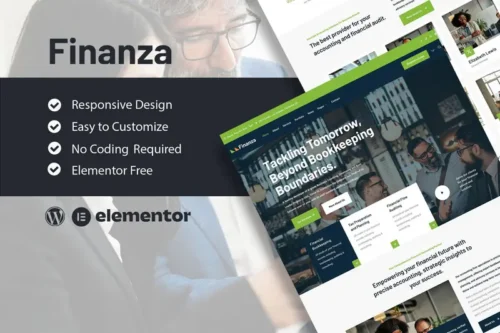Mua Finanza - Finance & Accounting Company Elementor Template Kit giá rẻ