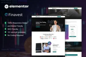 Mua Finavest - Trading & Investment Elementor Pro Template Kit giá rẻ
