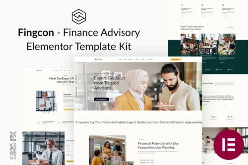 Mua Fingcon - Finance Advisory Elementor Template Kit giá rẻ