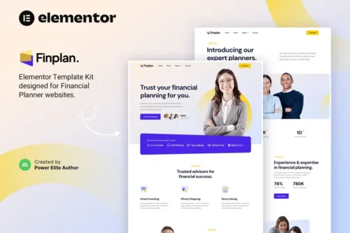 Mua Finplan – Financial Planner & Advisor Elementor Template Kit giá rẻ