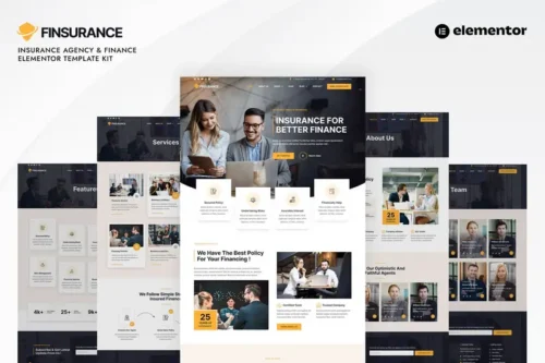 Mua Finsurance - Insurance Agency & Finance Template Kit giá rẻ