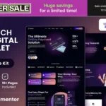 Finteezy – Fintech Startup & Digital Wallet Elementor Template Kit