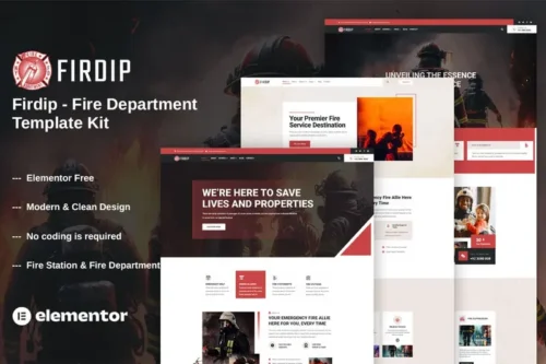 Mua Firdip - Fire Department Elementor Template Kit giá rẻ