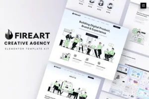 Mua Fireart - Creative Agency Elementor Template Kit giá rẻ