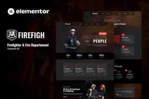 Mua Firefigh - Firefighter & Fire Department Elementor Template Kit giá rẻ