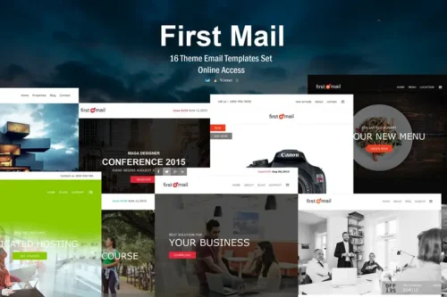 Mua First Mail - 16 Unique Theme Email Templates Set giá rẻ
