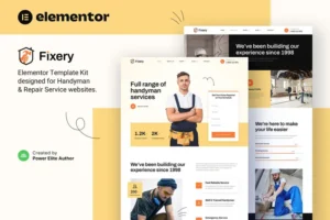 Mua Fixery – Handyman & Repair Services Elementor Template Kit giá rẻ