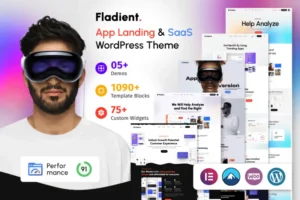 Mua Fladient - App Landing Page & SaaS WordPress Theme giá rẻ
