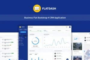Mua FlatDash - Business CRM Dashboard Application giá rẻ