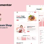 Flato – Ice Cream Shop Elementor Template Kit