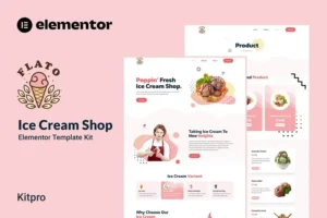 Mua Flato - Ice Cream Shop Elementor Template Kit giá rẻ