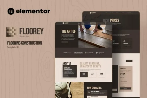 Mua Floorey - Flooring Construction Elementor Template Kit giá rẻ