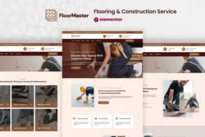 Mua FloorMaster - Flooring & Construction Service Elementor Pro Template Kit giá rẻ