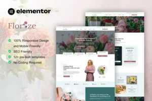 Mua Florize - Florist & Flower Boutique Elementor Template Kit giá rẻ