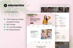 Mua Flourishia - Feminine Business Coaching Elementor Pro Template Kit giá rẻ