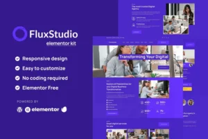 Mua Flux - Digital Agency Elementor Template Kit giá rẻ