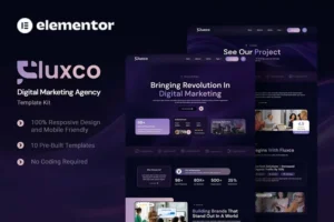 Mua Fluxco - Digital Marketing Agency Elementor Template Kit giá rẻ