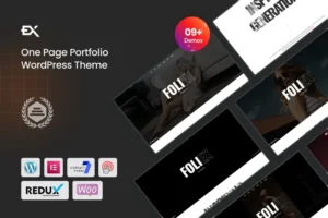 Mua Foliex - One Page Portfolio WordPress Theme giá rẻ