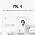 Folim – Clean Minimalist Portfolio WordPress Theme
