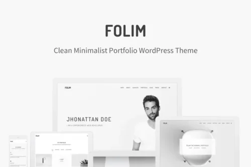 Mua Folim - Clean Minimalist Portfolio WordPress Theme giá rẻ