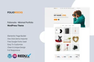 Mua Foliorocks - Minimal Portfolio WordPress Theme giá rẻ