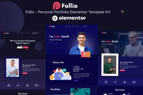 Mua Follio - Personal Portfolio Elementor Template Kit giá rẻ