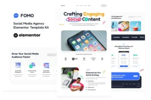 Mua FOMO - Social Media Marketing Agency Elementor Template Kit giá rẻ