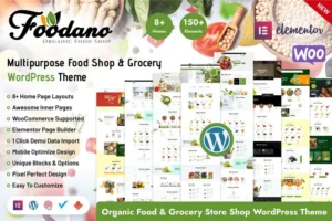 Mua Foodano - Natural Food Shop WordPress Theme giá rẻ