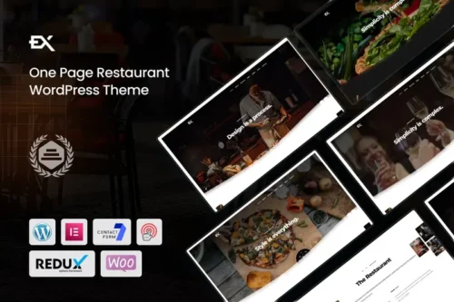 Mua Foodex - One Page Restaurant WordPress Theme giá rẻ