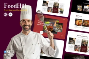 Mua FoodHill - Restaurant Elementor Template Kit giá rẻ
