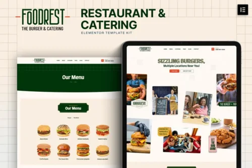 Mua Foodrest - Restaurant & Catering Elementor Template Kit giá rẻ