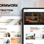 Formwork – Construction  Elementor Template Kit