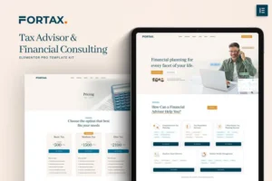 Mua Fortax - Tax Advisor & Financial Consulting Elementor Template Kit giá rẻ