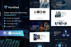 Mua Fortified - Cyber Security Services Elementor Template Kit giá rẻ