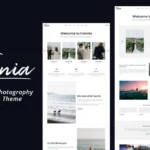 Fotonia Minimal Photography WordPress Theme