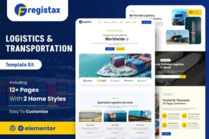 Mua Fregistax - Cargo & Logistics Elementor Template Kit giá rẻ