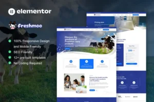 Mua FreshMoo - Dairy Farm Elementor Pro Template Kit giá rẻ