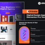 Frinkle – Digital Design Agency Elementor Pro Template Kit