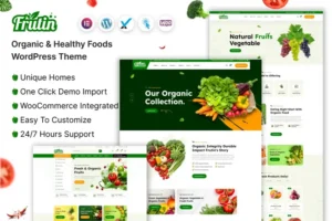 Mua Frutin - Organic & Healthy Food WordPress Theme giá rẻ