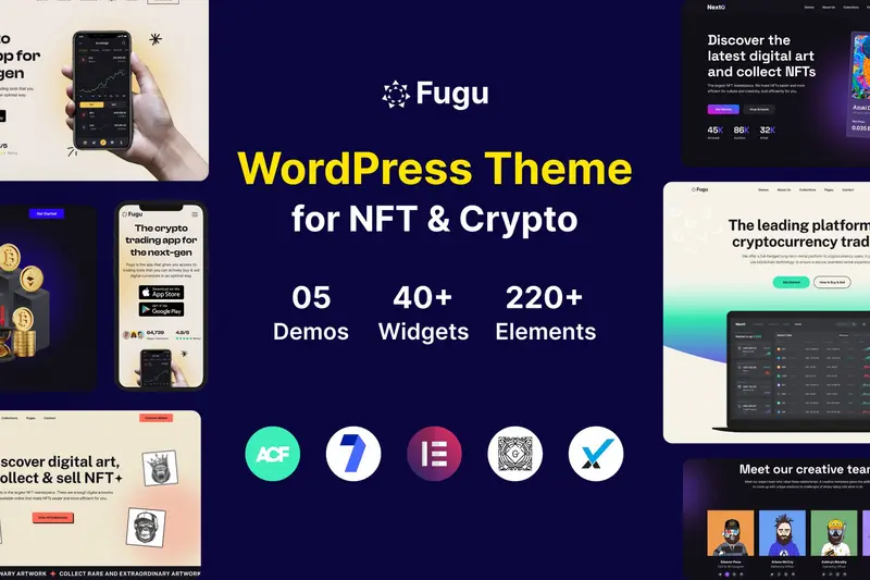 Mua Fugu - NFT & Crypto WordPress Theme giá rẻ