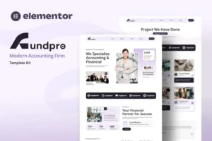 Mua Fundpro - Modern Accounting Firm Elementor Template Kit giá rẻ